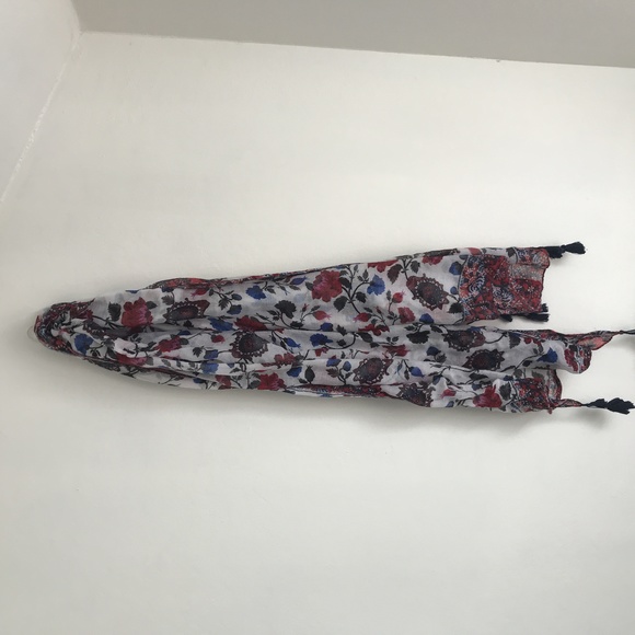Floral Lightweight Scarf with Tassels - Picture 2 of 5